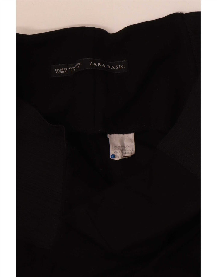 Zara Femme Leggings Large Noir Colorblock Viscose