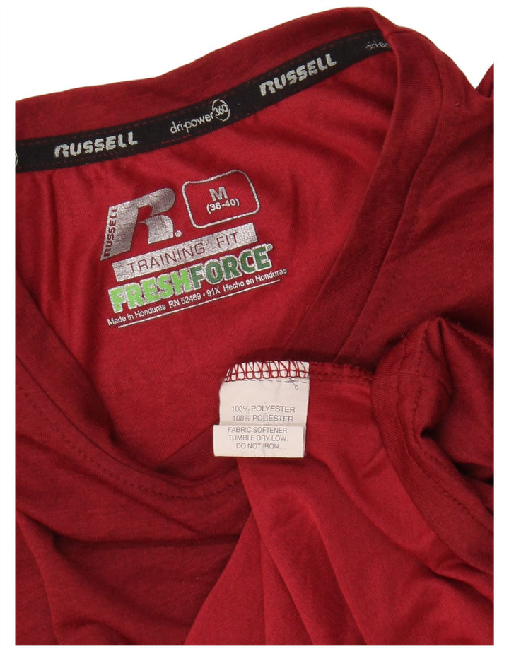 RUSSELL ATHLETIC T-shirt Dri-Power pour homme UK 38/40 Rouge moyen Polyester