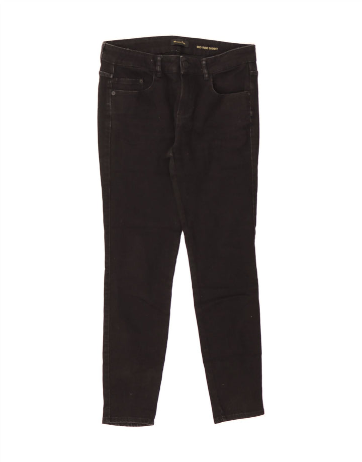 MASSIMO DUTTI Womens Mid Rise Skinny Jeans W30 L29  Black Vintage Massimo Dutti and Second-Hand Massimo Dutti from Messina Hembry 