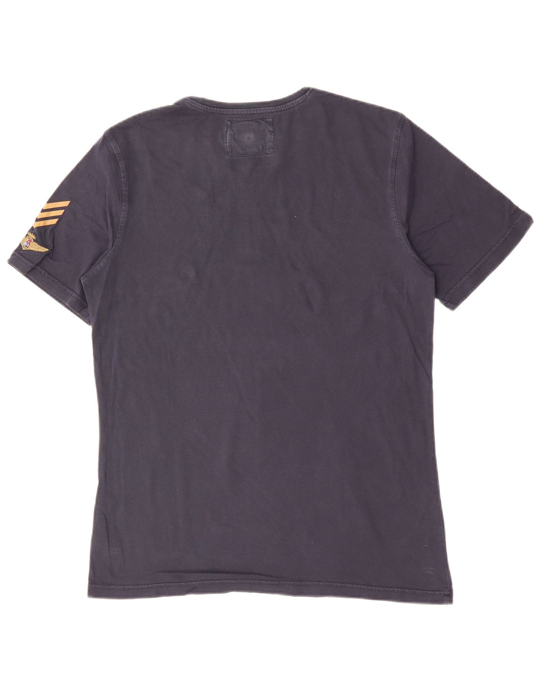 AVIAZIONE NAVALE T-Shirt Graphique Homme Grand Bleu Marine Coton