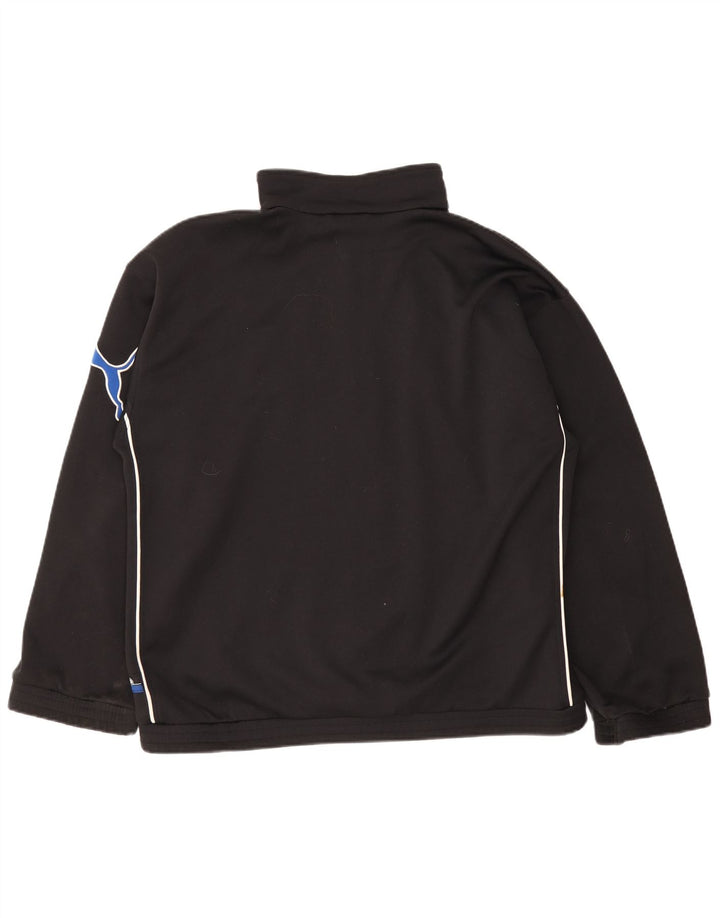 Puma Veste de survêtement pour homme Large Noir Colorblock Polyester Sports