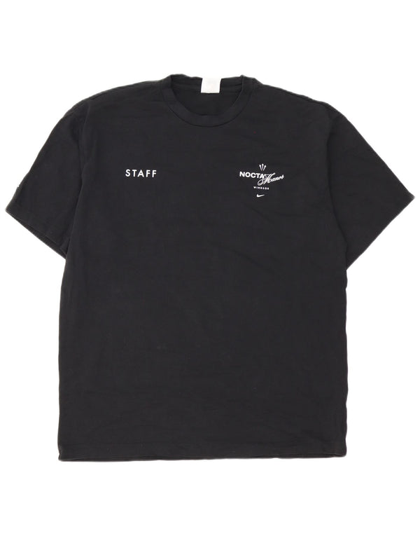 Nike T-shirt graphique pour homme en coton noir Taille L