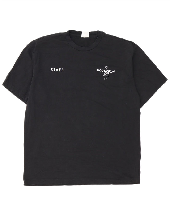 Nike T-shirt graphique pour homme en coton noir Taille L