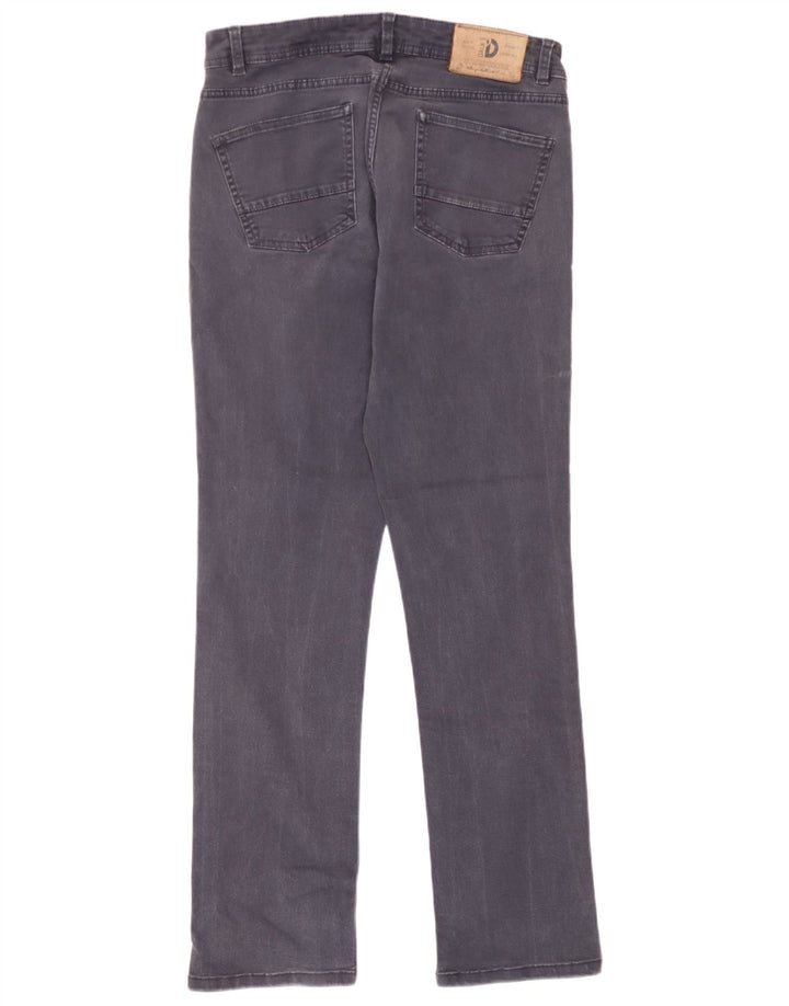 Dack's Jean droit coupe droite pour femme IT 46 Large W32 L30 Bleu marine