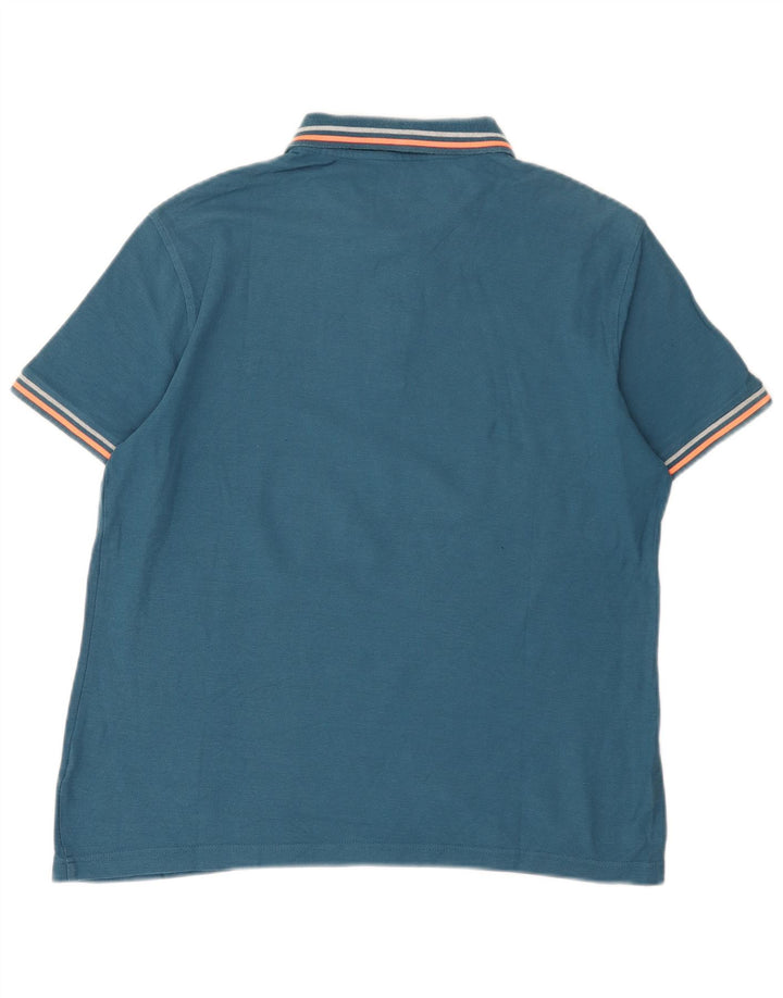 Lotto Polo Homme Large Bleu Colorblock