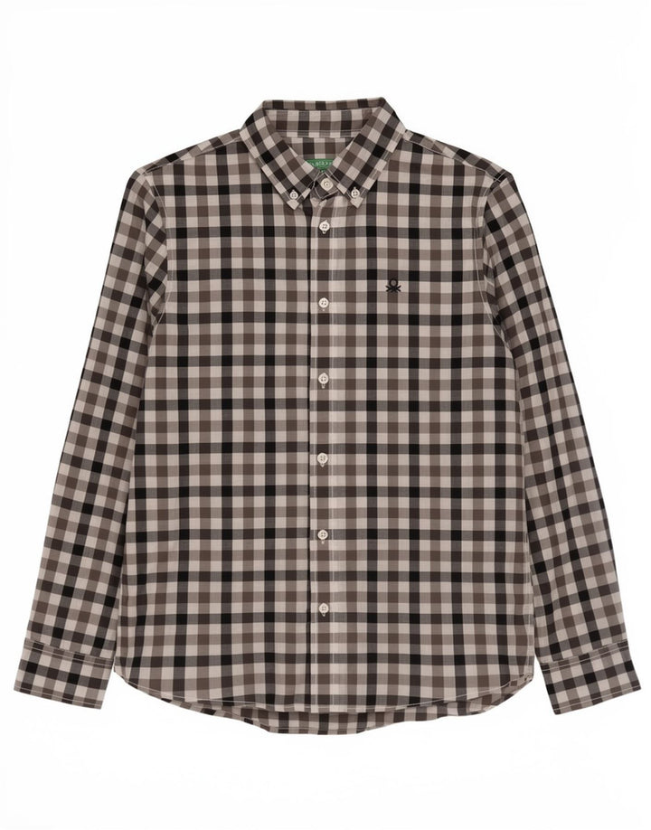 Benetton Chemise Garçon 11-12 ans Carreaux Multicolores