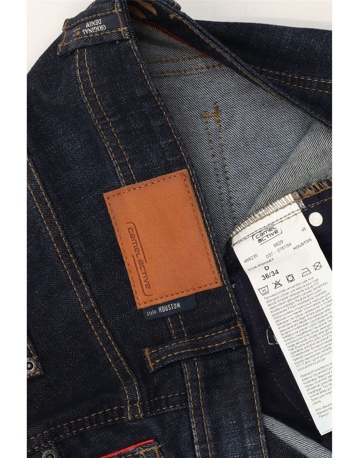 CAMEL ACTIVE Jean Slim Houston Homme W36 L34 Bleu Marine Coton
