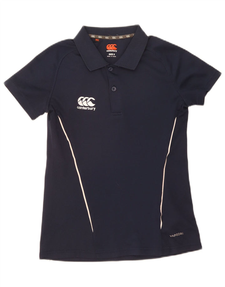Canterbury Polo Femme UK 8 Small Bleu Marine Polyester