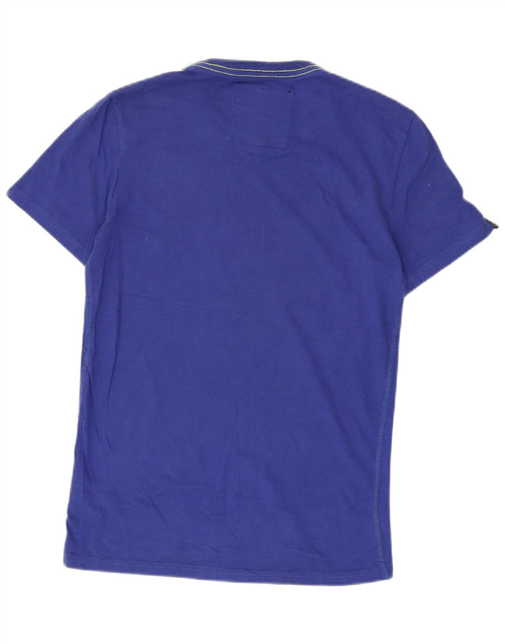 Superdry T-Shirt Graphique Homme Petit Bleu Coton