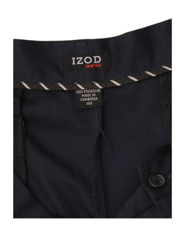 Izod Short Chino Homme W40 XL Bleu Marine Polyester