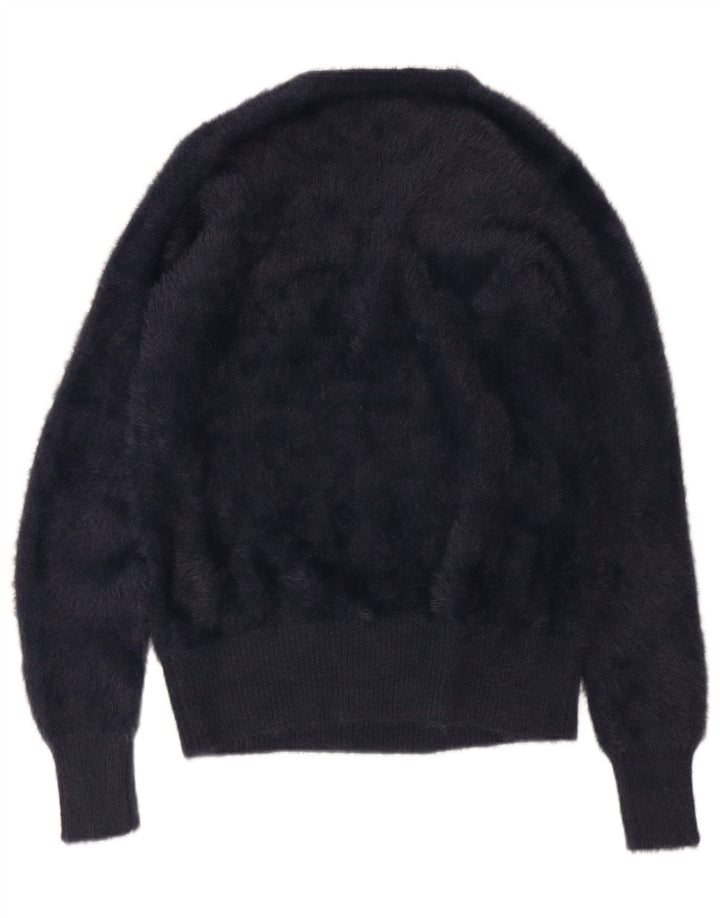 Marks & Spencer Pull col en V pour femme UK 14 Bleu marine moyen