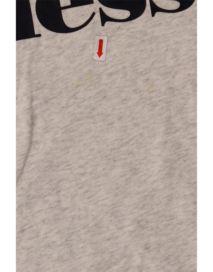 ELLESSE T-Shirt Graphique Fille 12-13 ans Gris Chiné Coton