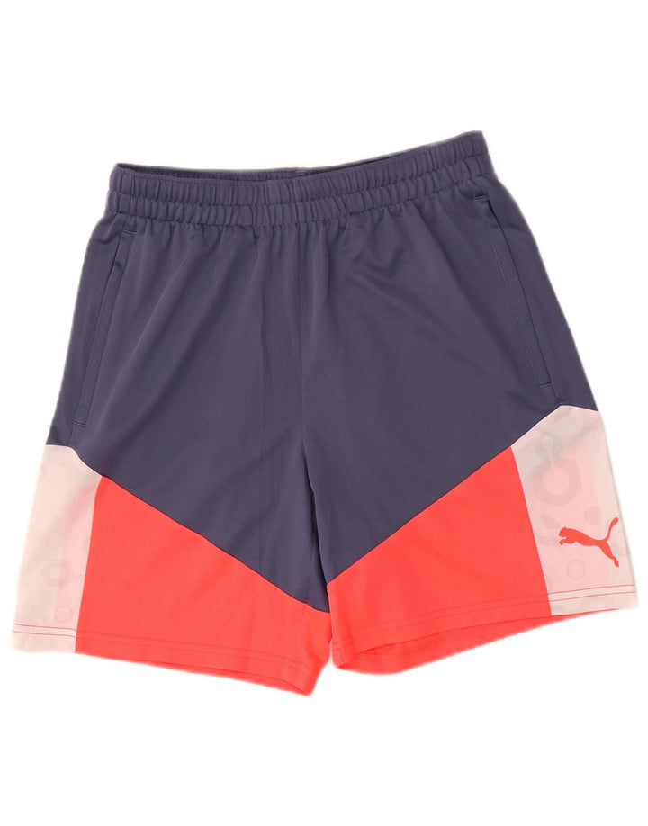 Puma Short Graphic Sport Homme Bleu Moyen Colourblock