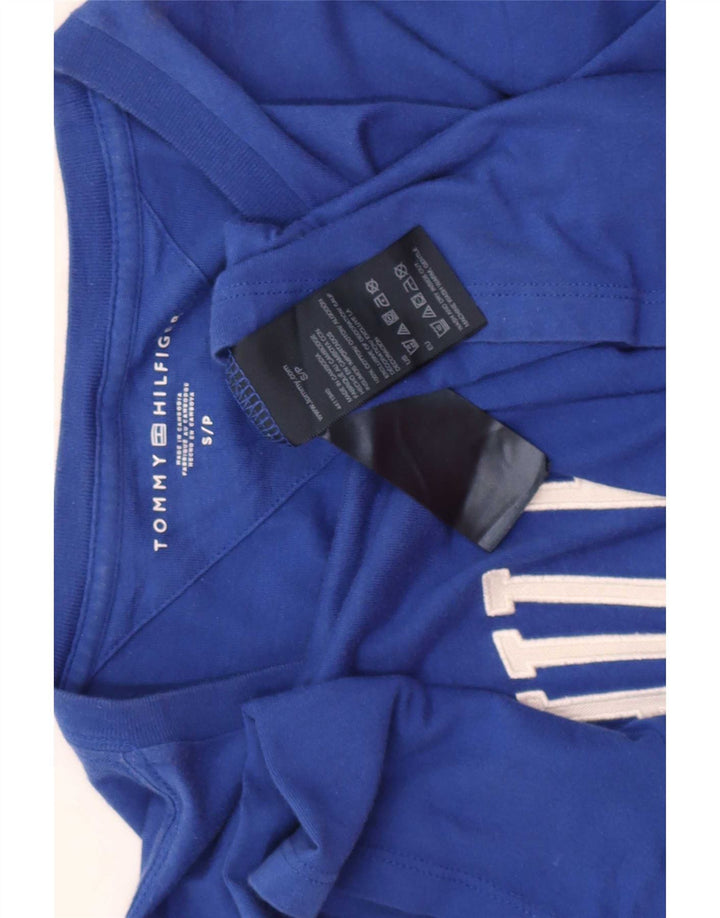 Tommy Hilfiger T-shirt graphique régulier pour hommes, petit coton bleu