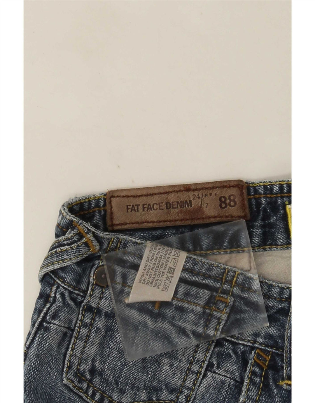 Fat Face Jean Large Homme W30 L29 Bleu Coton