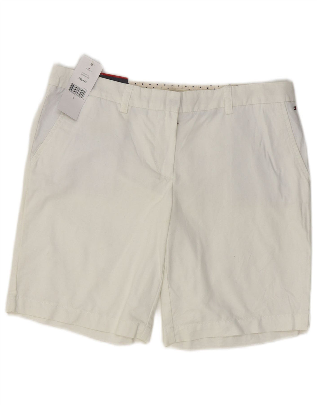 Tommy Hilfiger Short Chino Femme US 8 Medium W32 Coton Blanc