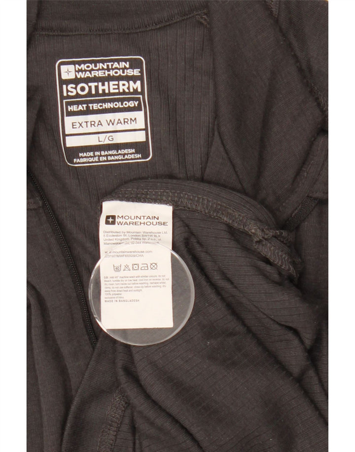 Mountain Warehouse Haut de survêtement à col zippé pour homme Gris Taille L