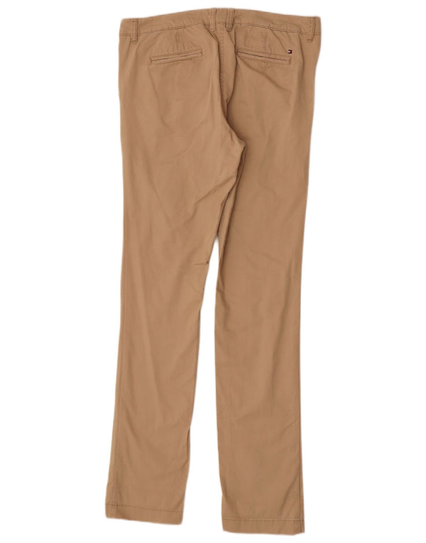Tommy Hilfiger Pantalon chino droit pour femme US 8 Medium W28 Coton beige