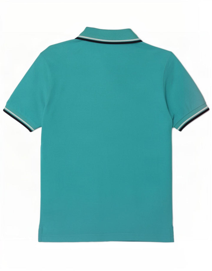 Diadora Polo Homme Petit Rayé Turquoise