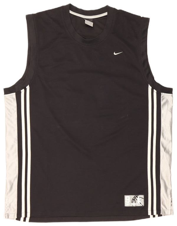 Nike Hommes Parker Graphic Débardeur UK 45/47 XL Noir Colorblock Polyester