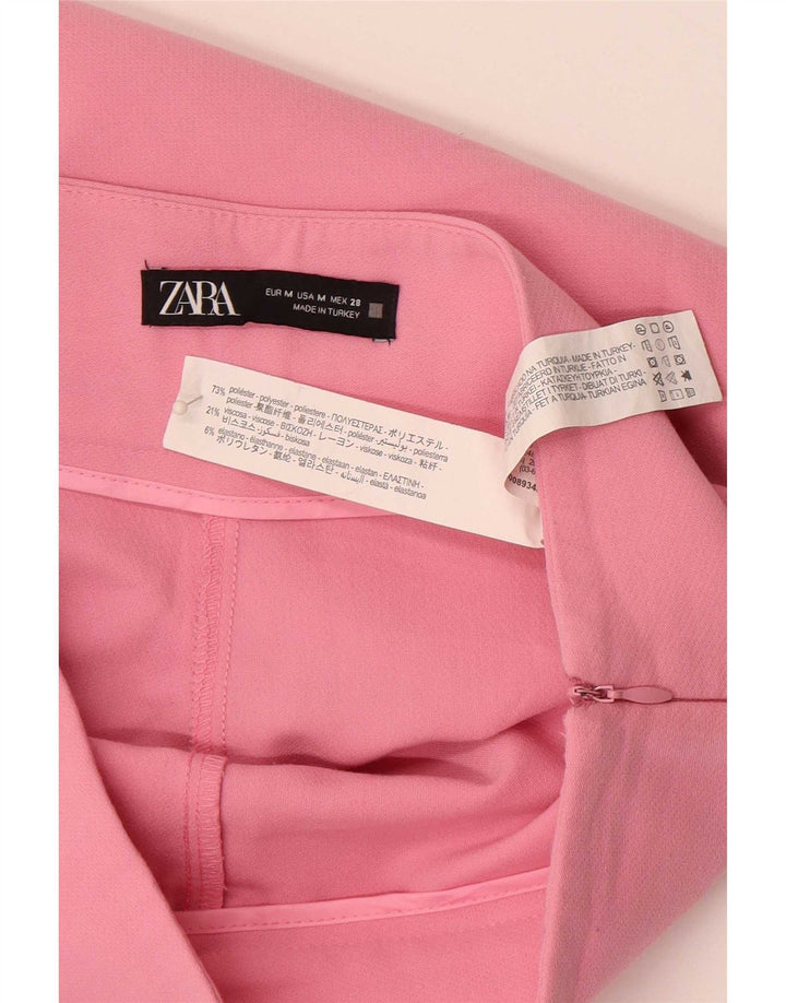 Zara Short décontracté taille haute pour femme Medium W28 Rose Polyester