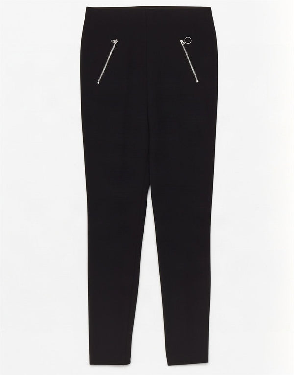 Marks & Spencer Pantalon skinny décontracté pour femme UK 10 Small W28 L28 Noir