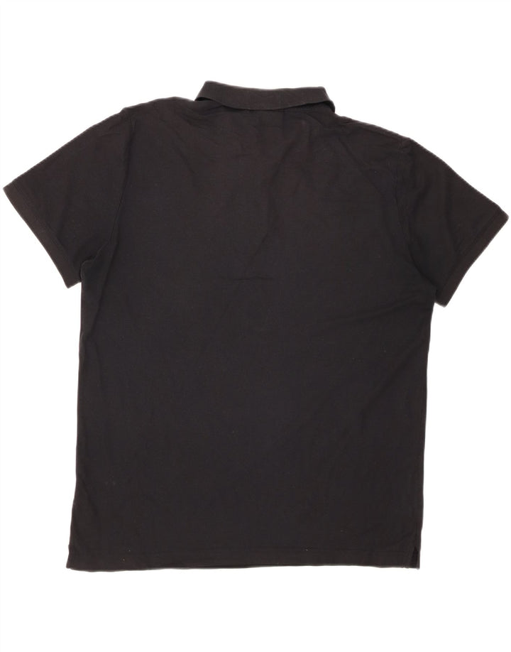 CALVIN KLEIN Polo Homme Large Noir Coton