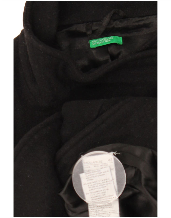 Benetton Caban Femme IT 42 Laine Noir Moyen