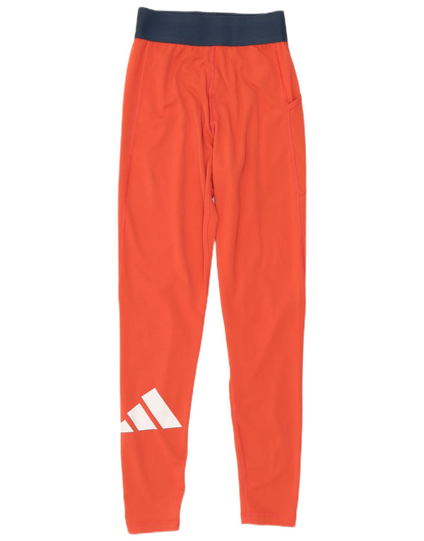 Adidas Legging graphique pour femme UK 4/6 XS Rouge Polyester