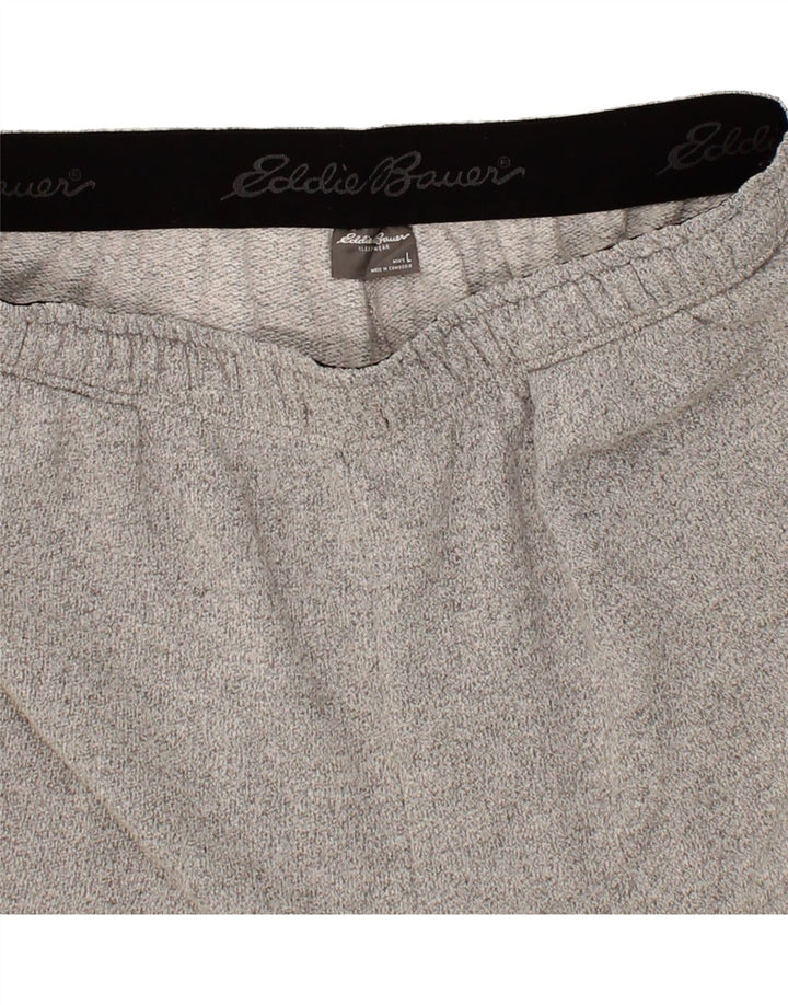 EDDIE BAUER Mens Tracksuit Trousers Large Grey Cotton Vintage Eddie Bauer and Second-Hand Eddie Bauer from Messina Hembry 