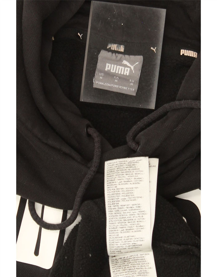 Puma Pull à Capuche Graphique Homme Noir Moyen Coton