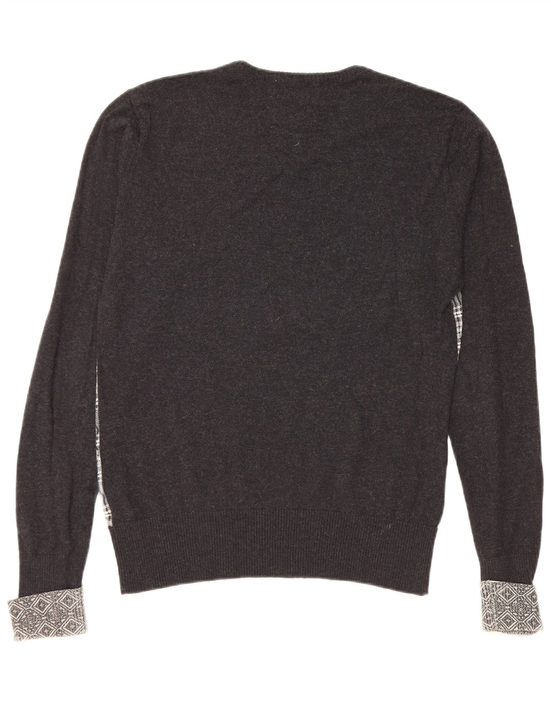 GUESS BY MARCIANO Pull col en V pour femme UK 10 Petit carreaux noirs