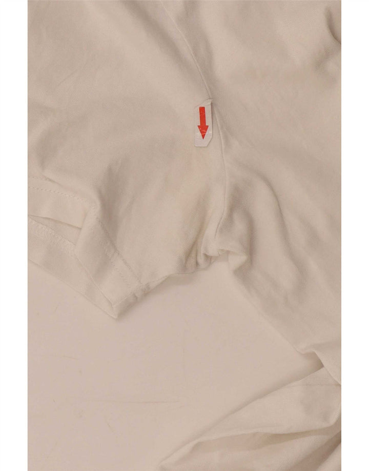 Puma T-shirt graphique pour hommes, grand, blanc, coton