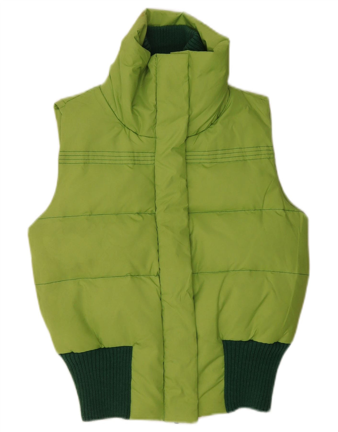 Only Gilet rembourré pour femme UK 10 Small Vert Colorblock Polyester