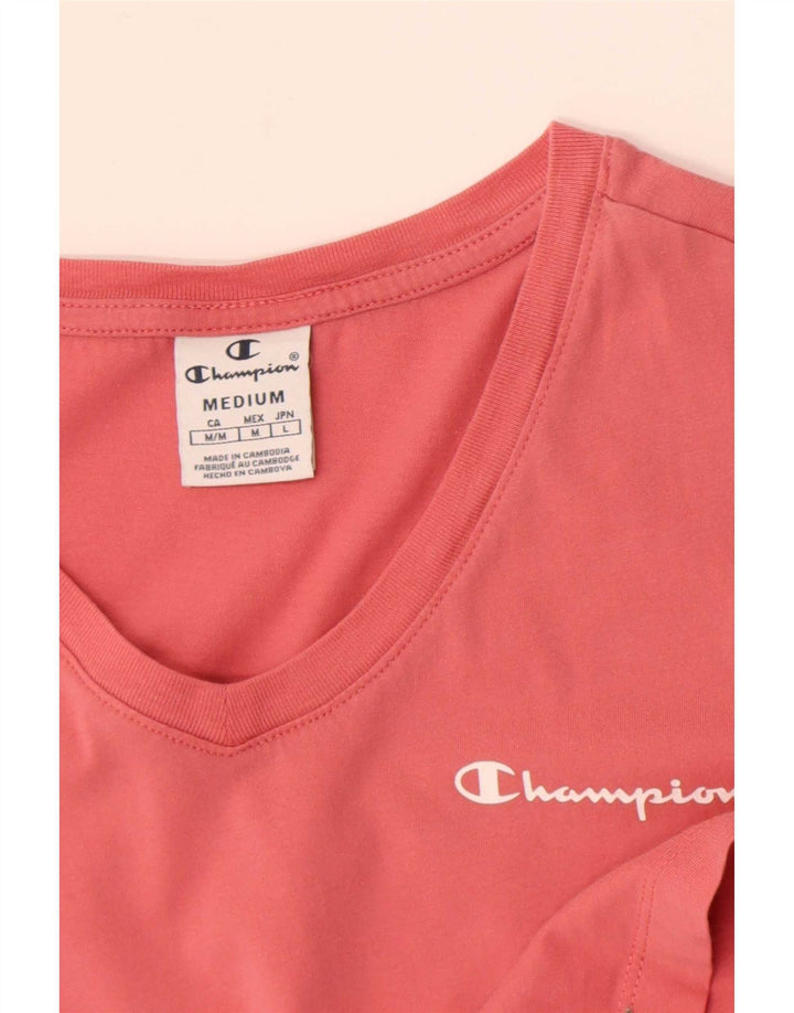 Champion T-Shirt Femme UK 12 Rose Moyen