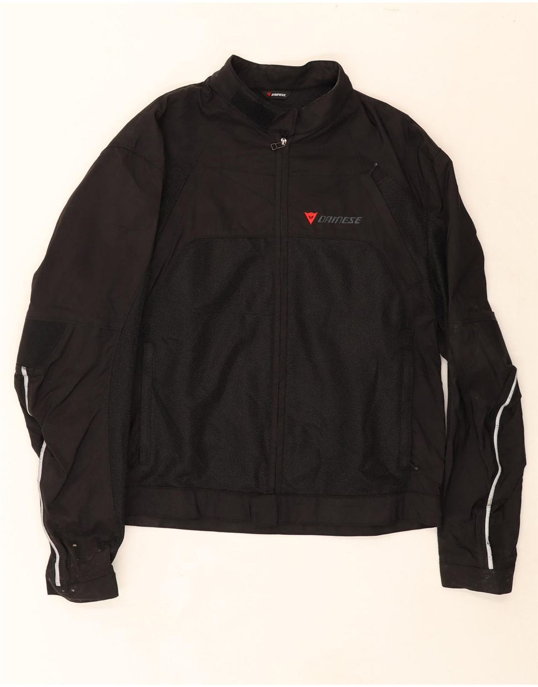 DAINESE Mens Racer Jacket IT 54 2XL Black Nylon Vintage Dainese and Second-Hand Dainese from Messina Hembry 