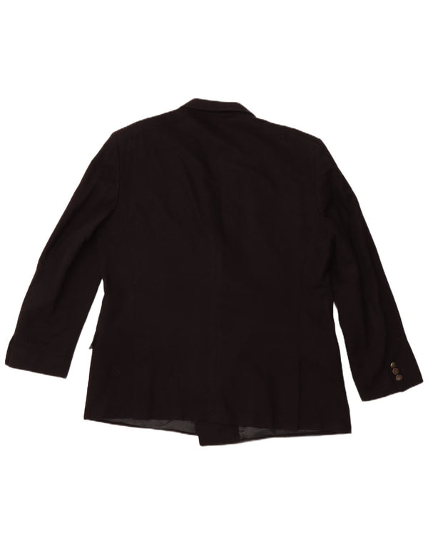 UNGARO Veste Blazer Double Boutonnage Homme UK 40 Large Bleu Marine