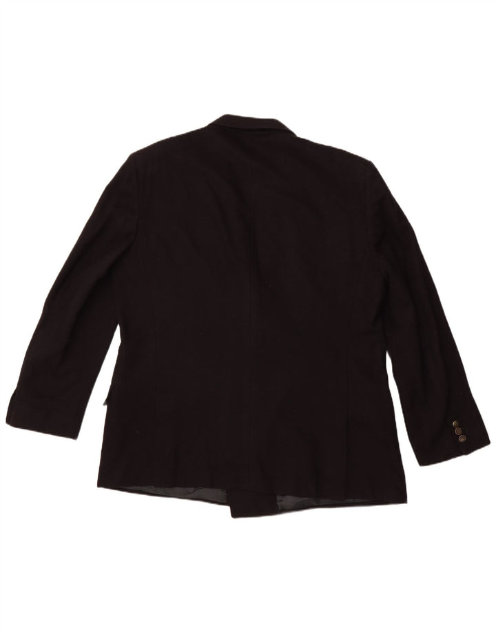 UNGARO Veste Blazer Double Boutonnage Homme UK 40 Large Bleu Marine