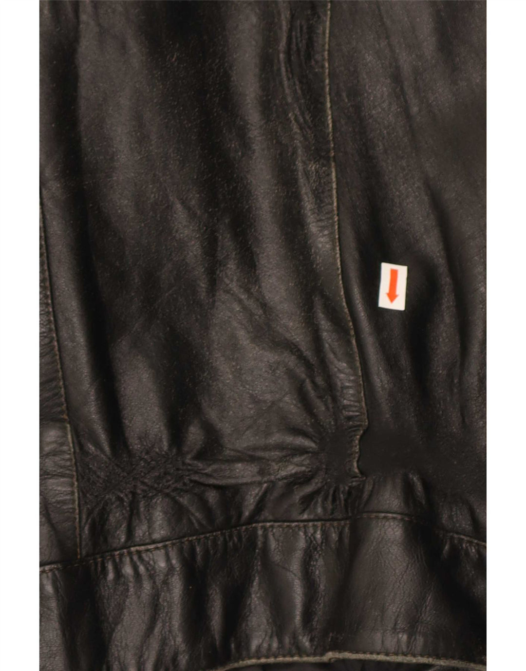 veste en cuir homme vintage IT 56 3XL Cuir colour block noir