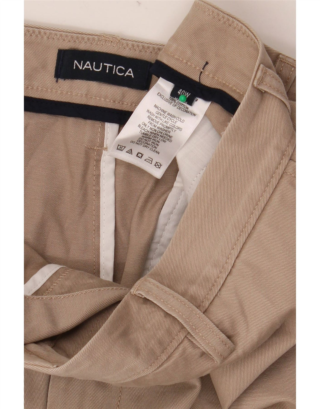 NAUTICA Short Chino Homme W40 XL Coton Beige