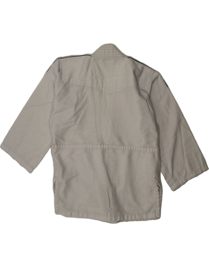 ADIDAS Boys Graphic 3/4 Sleeve Tracksuit Top Jacket 7-8 Years White Vintage Adidas and Second-Hand Adidas from Messina Hembry 