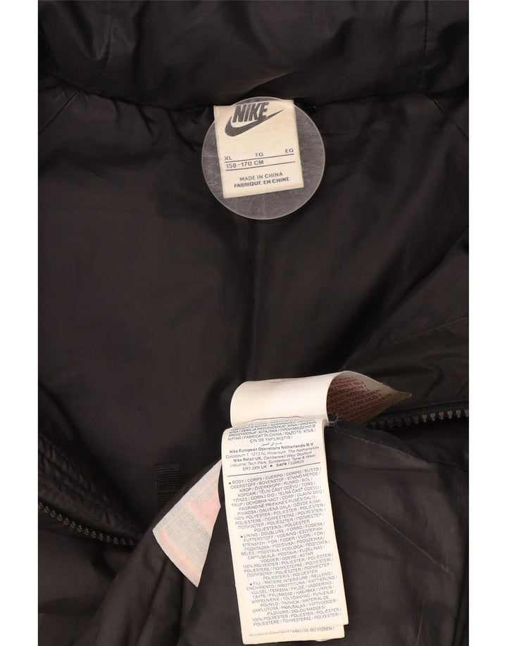 Nike Veste matelassée à capuche pour garçon 13-14 ans XL Noir Polyester