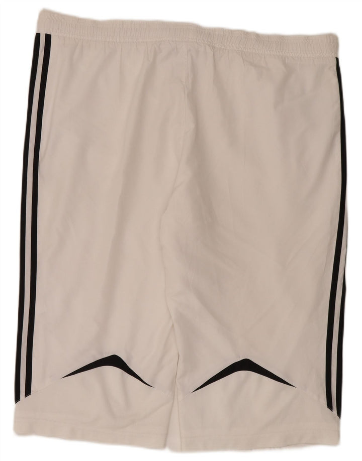Adidas Hommes Climalite Bermuda Sport Shorts XL Blanc Polyester