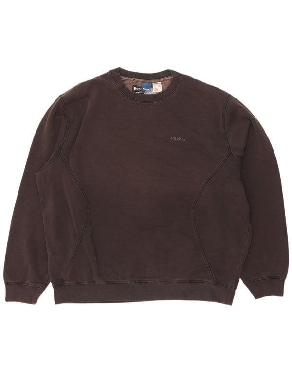 Reebok Sweatshirt Jumper XL Noir Coton Homme