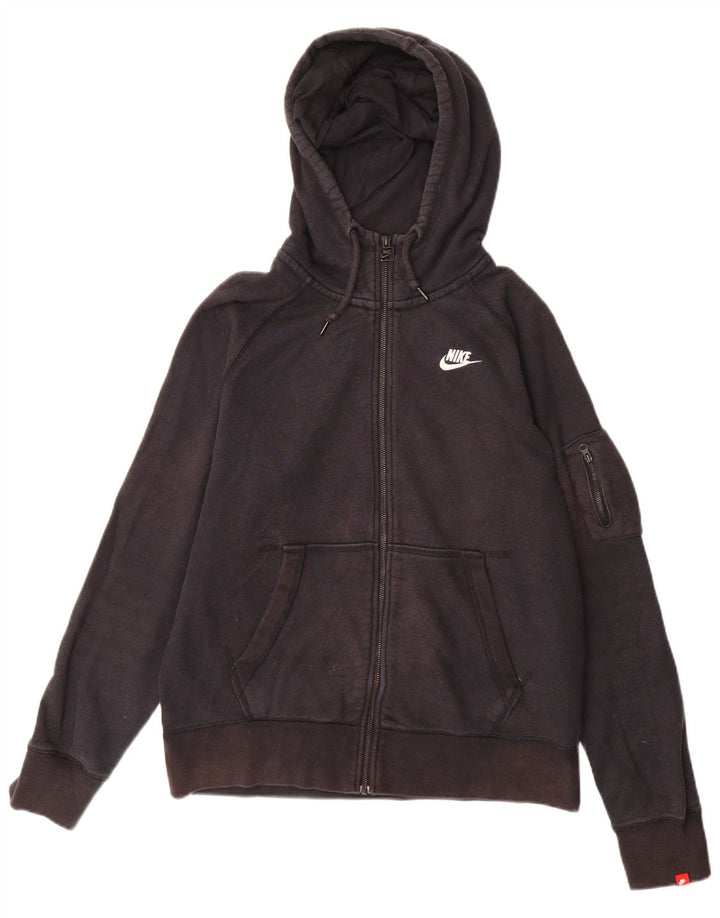 Nike Sweat à capuche zippé pour homme en coton noir moyen