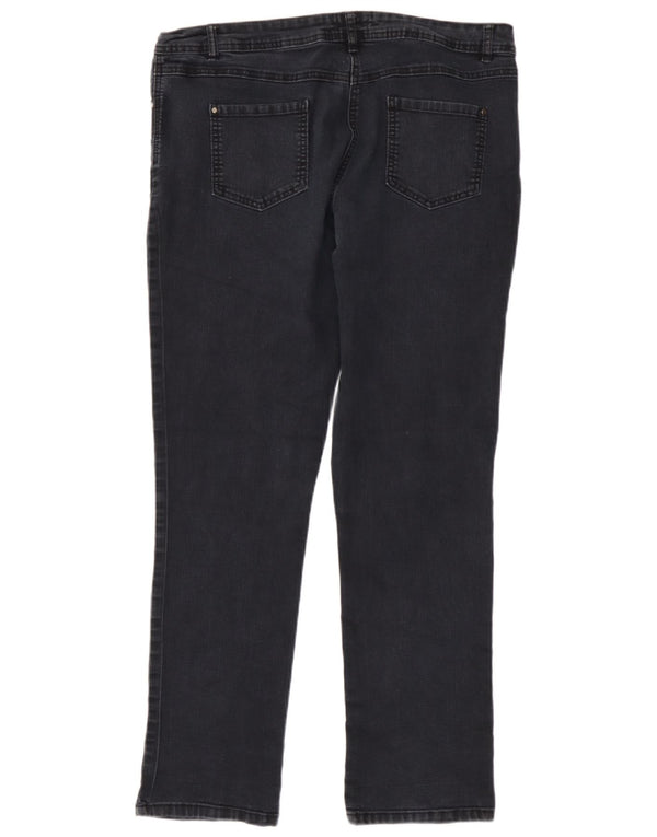 M&Co Jean Slim Femme UK 16 Large W36 L31 Bleu Marine Coton