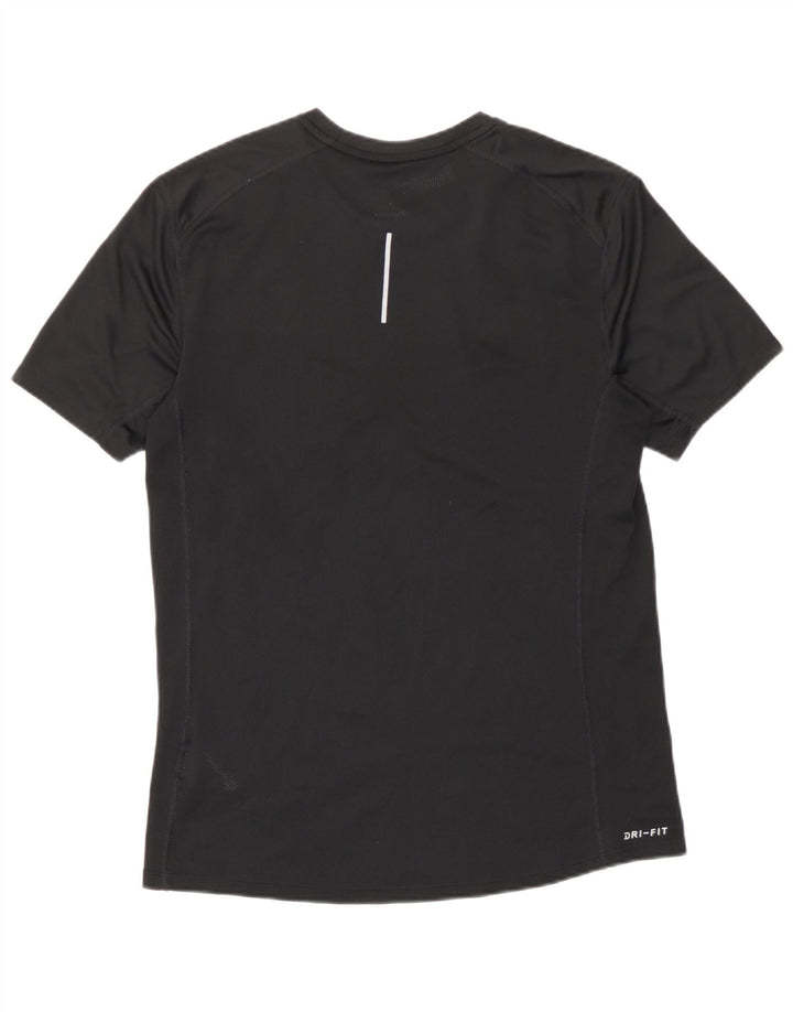 Nike Hommes Dri Fit T-Shirt Haut Noir Moyen Polyester