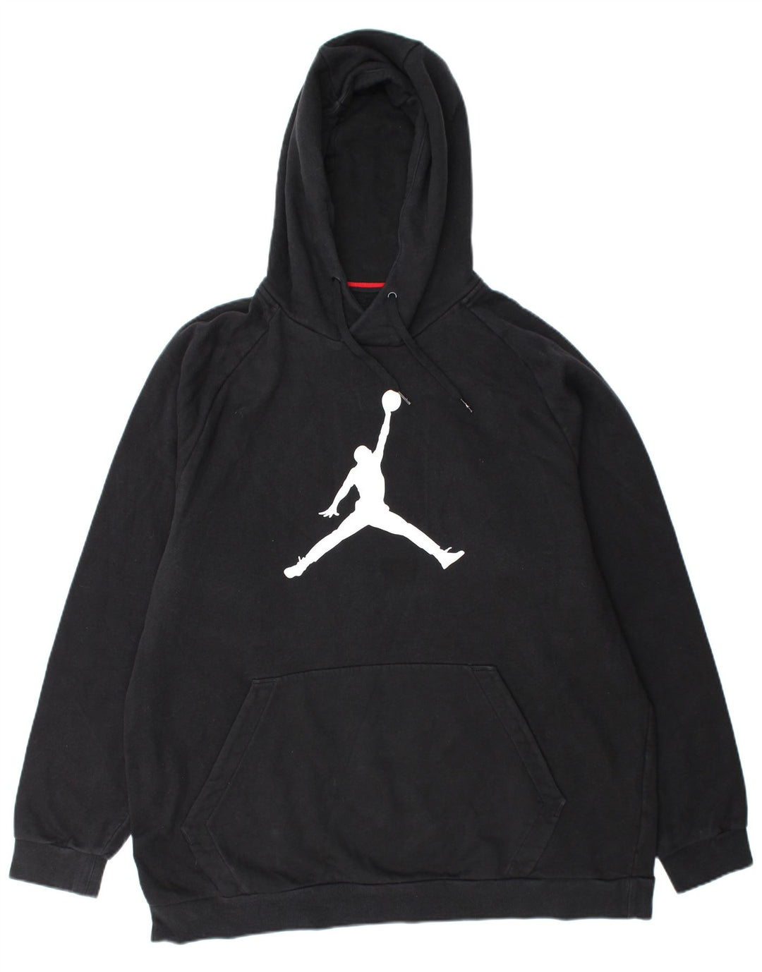 JORDAN Pull à capuche graphique pour homme 2XL en coton noir