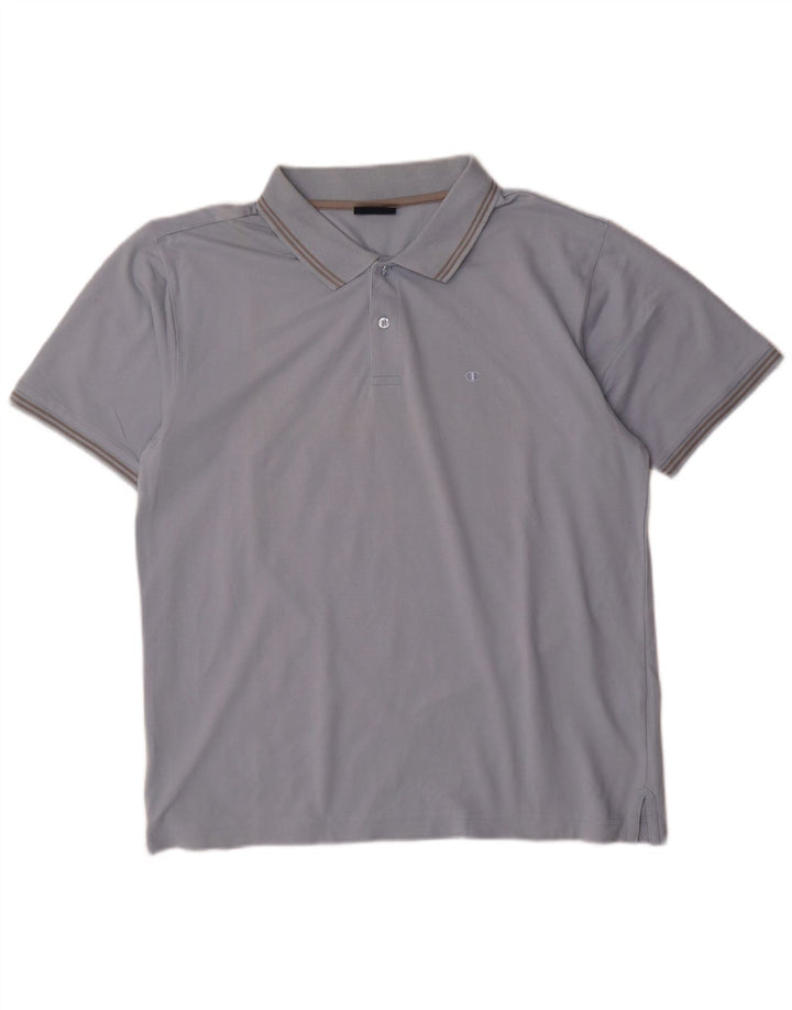 Champion Polo Homme Bleu Moyen Coton