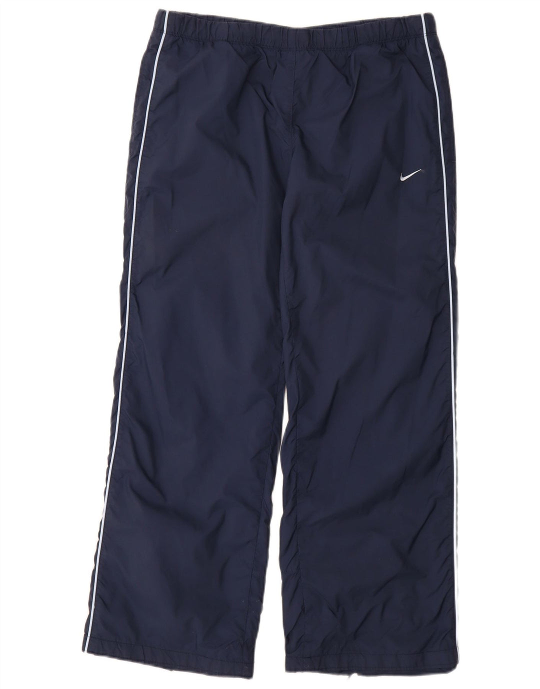 NIKE Pantalon de survêtement pour femme UK 10/12 Nylon bleu marine moyen